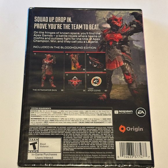 Apex Legends Bloodhound Edition PC Factory Sealed - Picture 2 of 2
